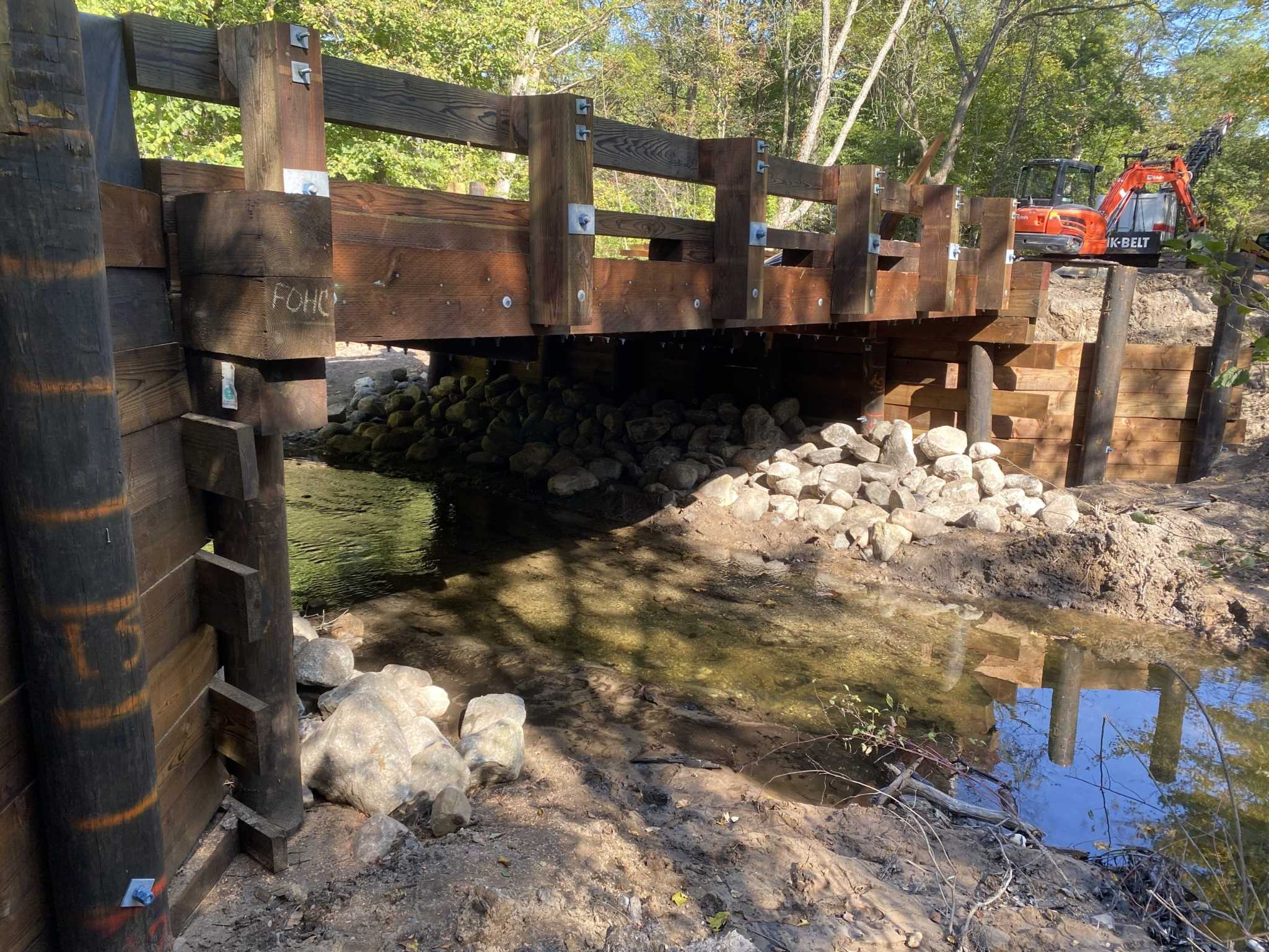 Cushman Creek and Roosevelt Road nearing the end of restoration activities.